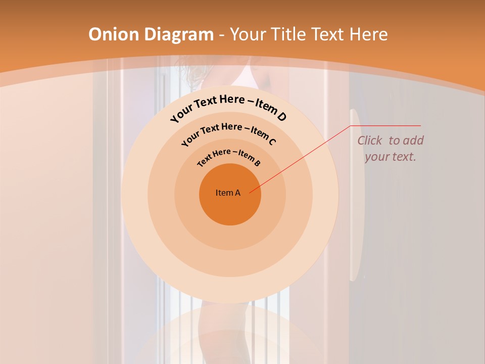 The Girl Standing In Solarium, Smiling. PowerPoint Template