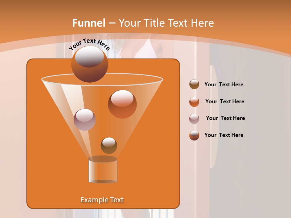 The Girl Standing In Solarium, Smiling. PowerPoint Template