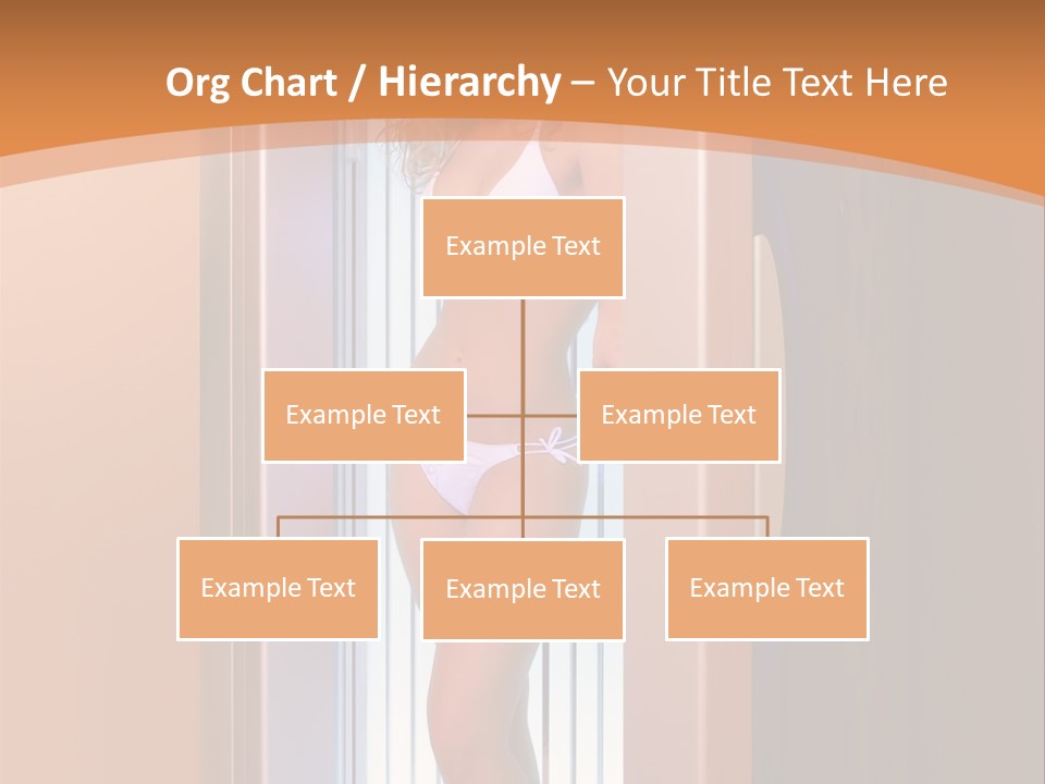 The Girl Standing In Solarium, Smiling. PowerPoint Template