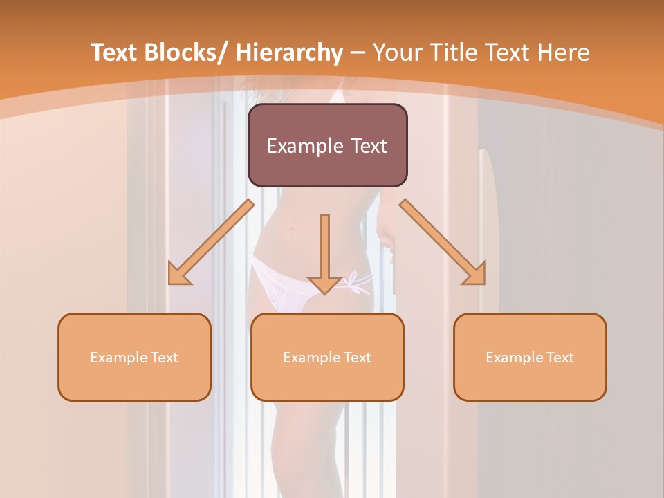 The Girl Standing In Solarium, Smiling. PowerPoint Template