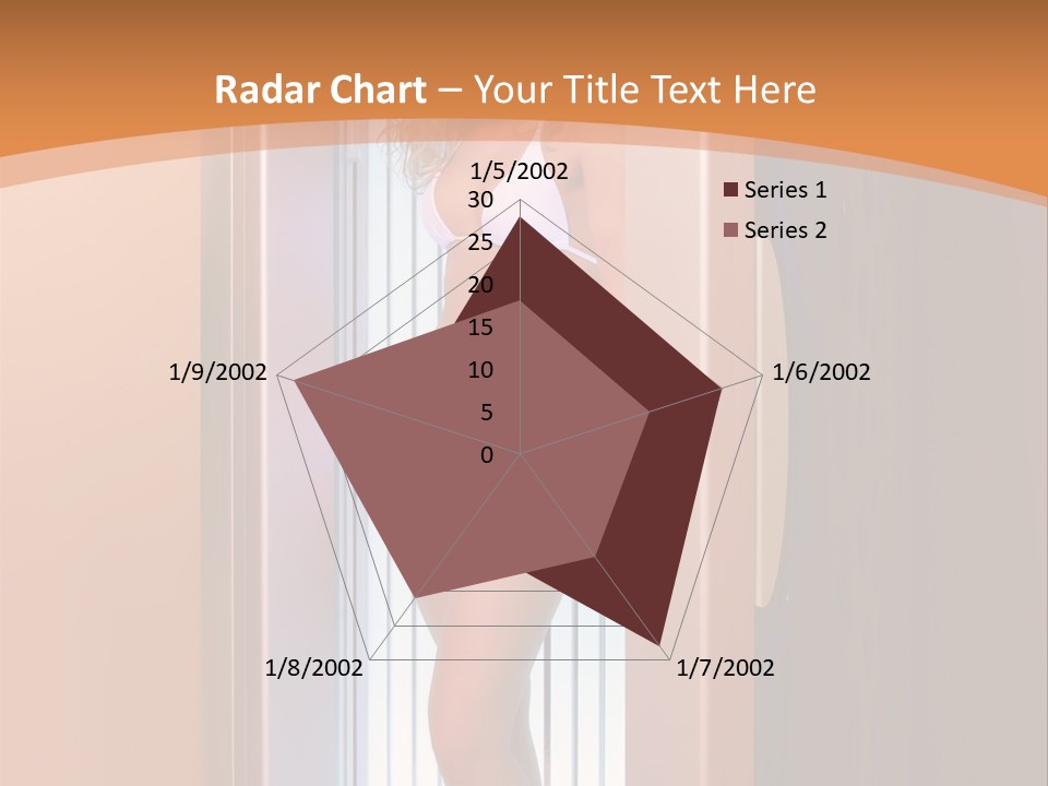 The Girl Standing In Solarium, Smiling. PowerPoint Template