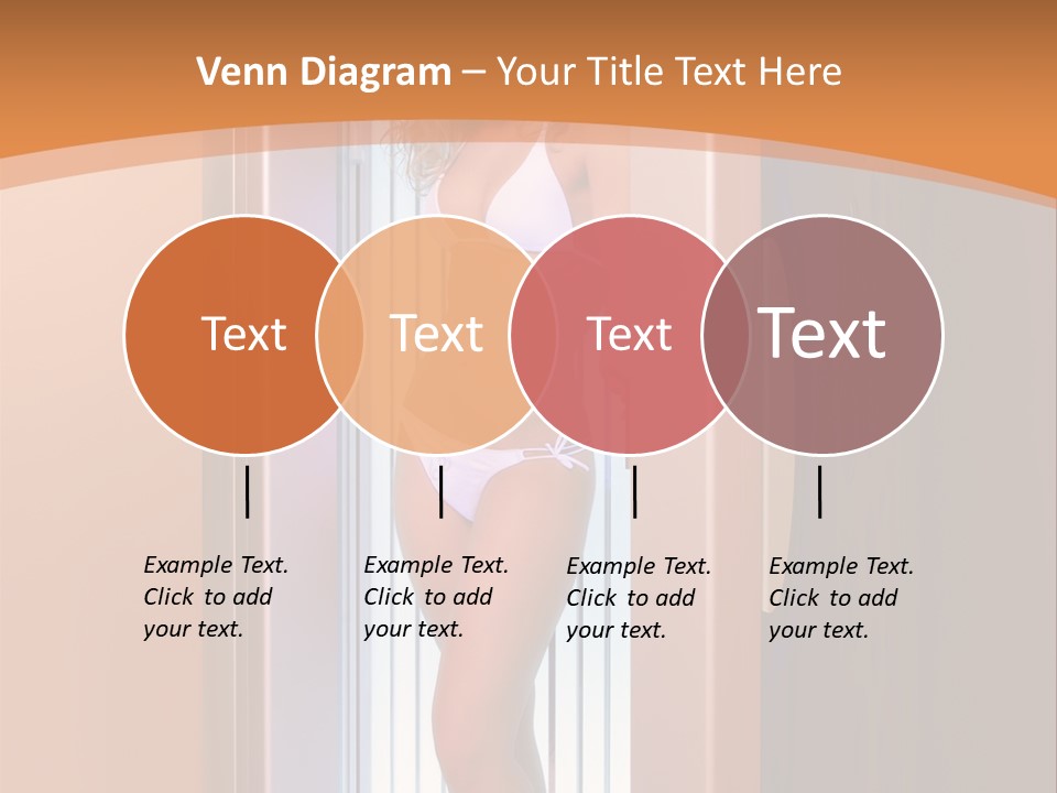 The Girl Standing In Solarium, Smiling. PowerPoint Template