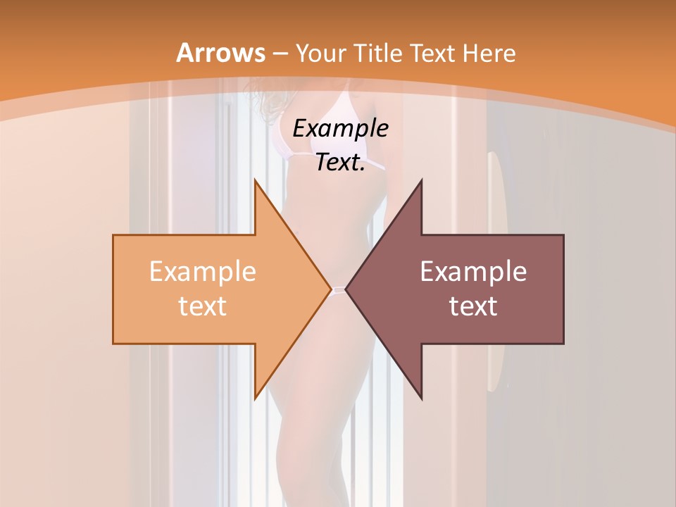 The Girl Standing In Solarium, Smiling. PowerPoint Template