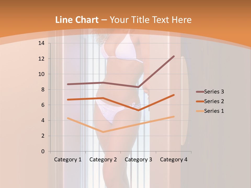 The Girl Standing In Solarium, Smiling. PowerPoint Template