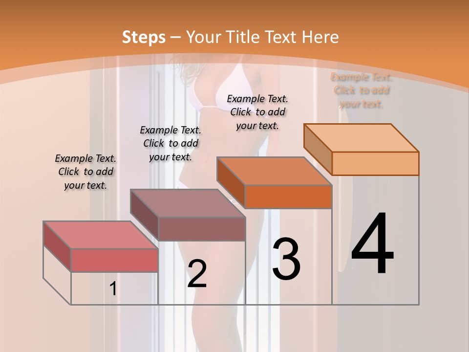 The Girl Standing In Solarium, Smiling. PowerPoint Template
