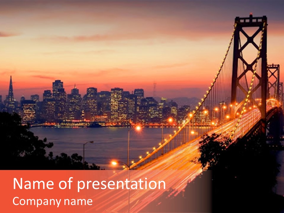 San Francisco Sunset PowerPoint Template