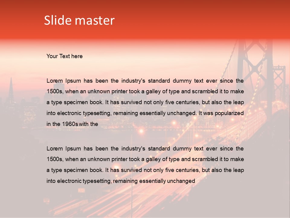 San Francisco Sunset PowerPoint Template