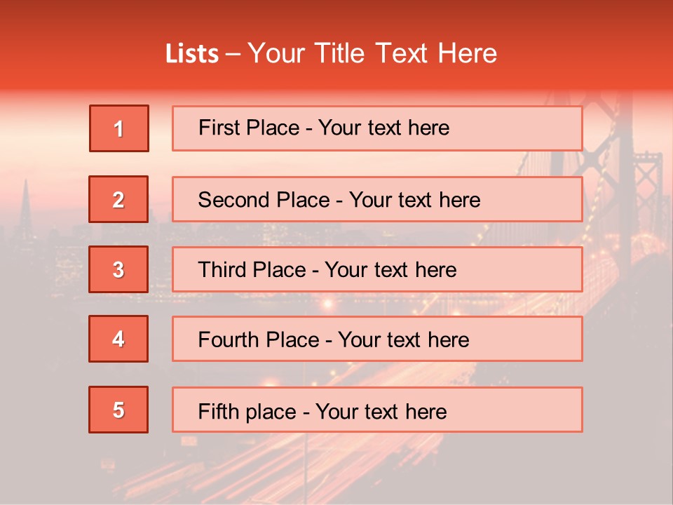 San Francisco Sunset PowerPoint Template