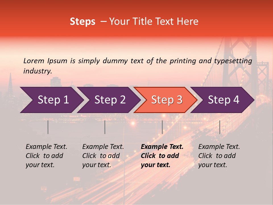 San Francisco Sunset PowerPoint Template