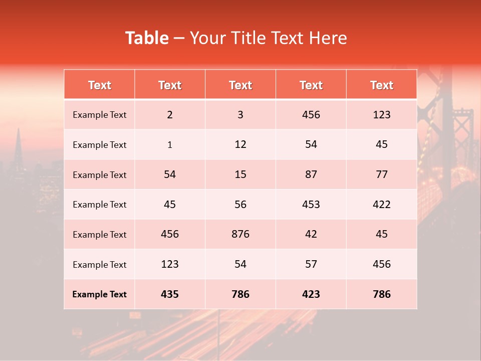 San Francisco Sunset PowerPoint Template