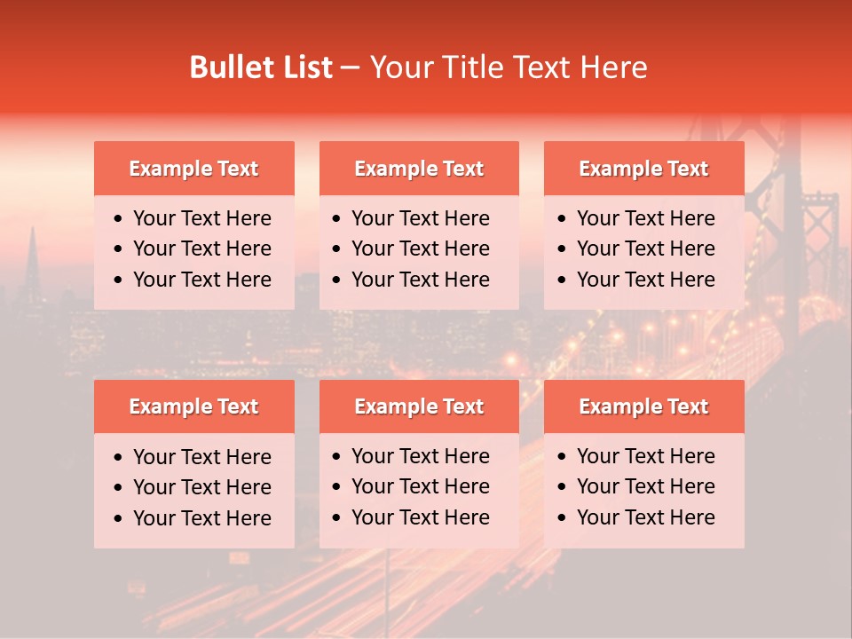 San Francisco Sunset PowerPoint Template