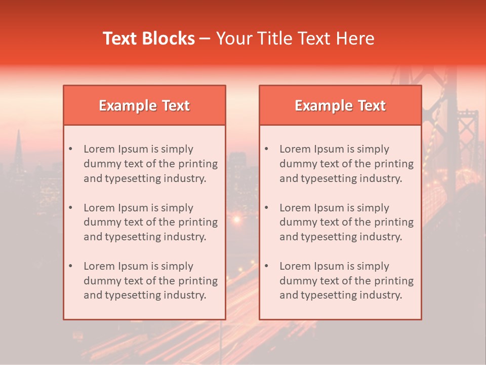 San Francisco Sunset PowerPoint Template