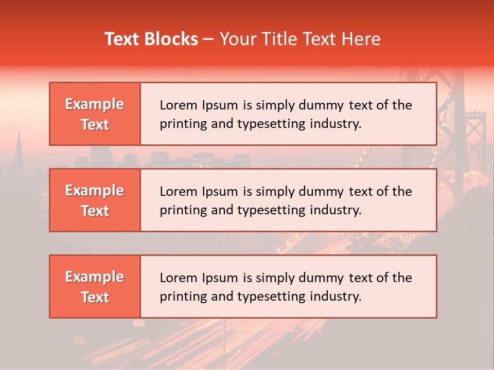 San Francisco Sunset PowerPoint Template