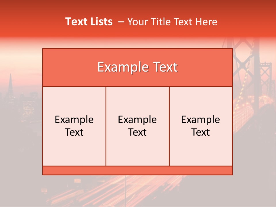 San Francisco Sunset PowerPoint Template