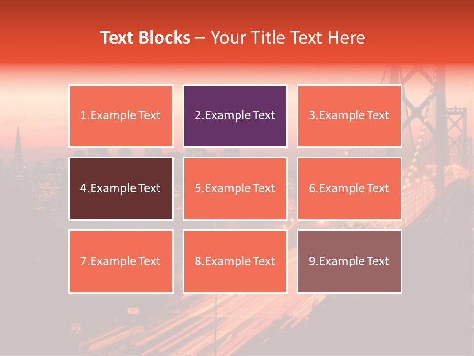 San Francisco Sunset PowerPoint Template
