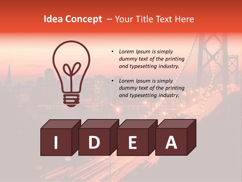San Francisco Sunset PowerPoint Template