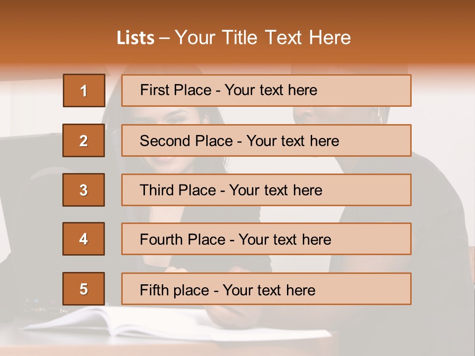Two Women Working At The Computer PowerPoint Template