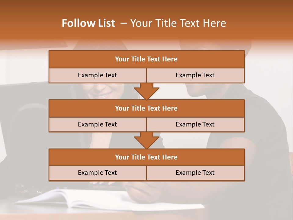 Two Women Working At The Computer PowerPoint Template