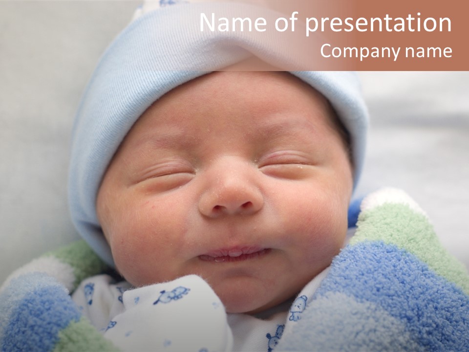 Newborn Resting PowerPoint Template