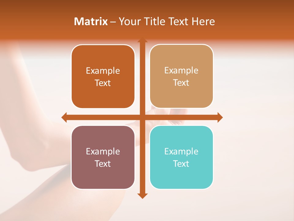 Young Woman Doing Yoga Moves Or Meditating On Tropical Ocean Beach PowerPoint Template