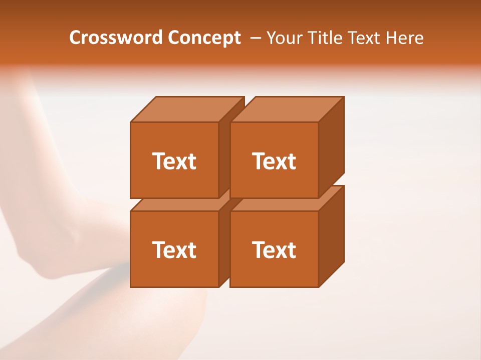 Young Woman Doing Yoga Moves Or Meditating On Tropical Ocean Beach PowerPoint Template