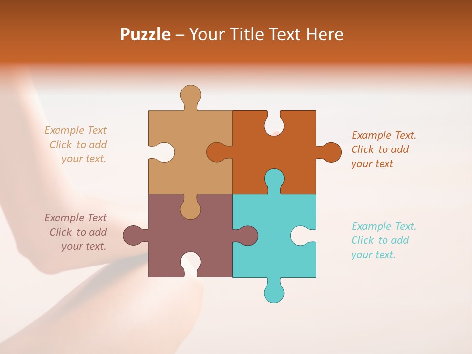 Young Woman Doing Yoga Moves Or Meditating On Tropical Ocean Beach PowerPoint Template