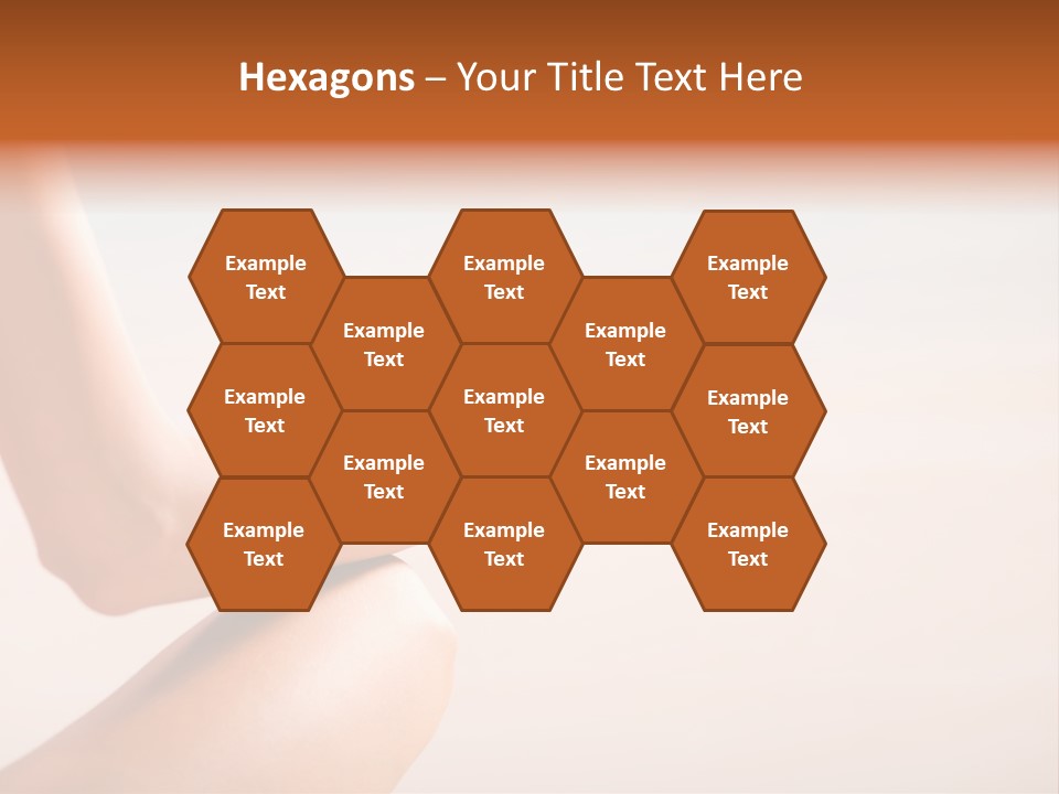 Young Woman Doing Yoga Moves Or Meditating On Tropical Ocean Beach PowerPoint Template