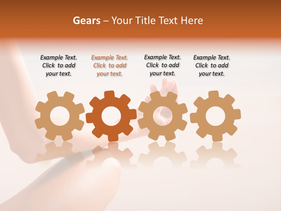 Young Woman Doing Yoga Moves Or Meditating On Tropical Ocean Beach PowerPoint Template