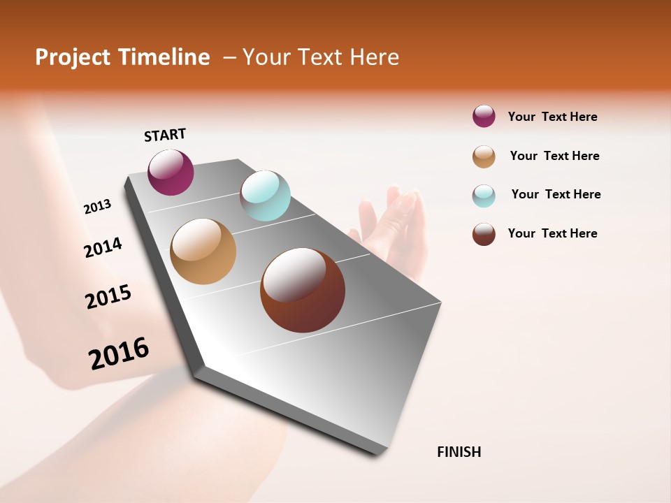 Young Woman Doing Yoga Moves Or Meditating On Tropical Ocean Beach PowerPoint Template