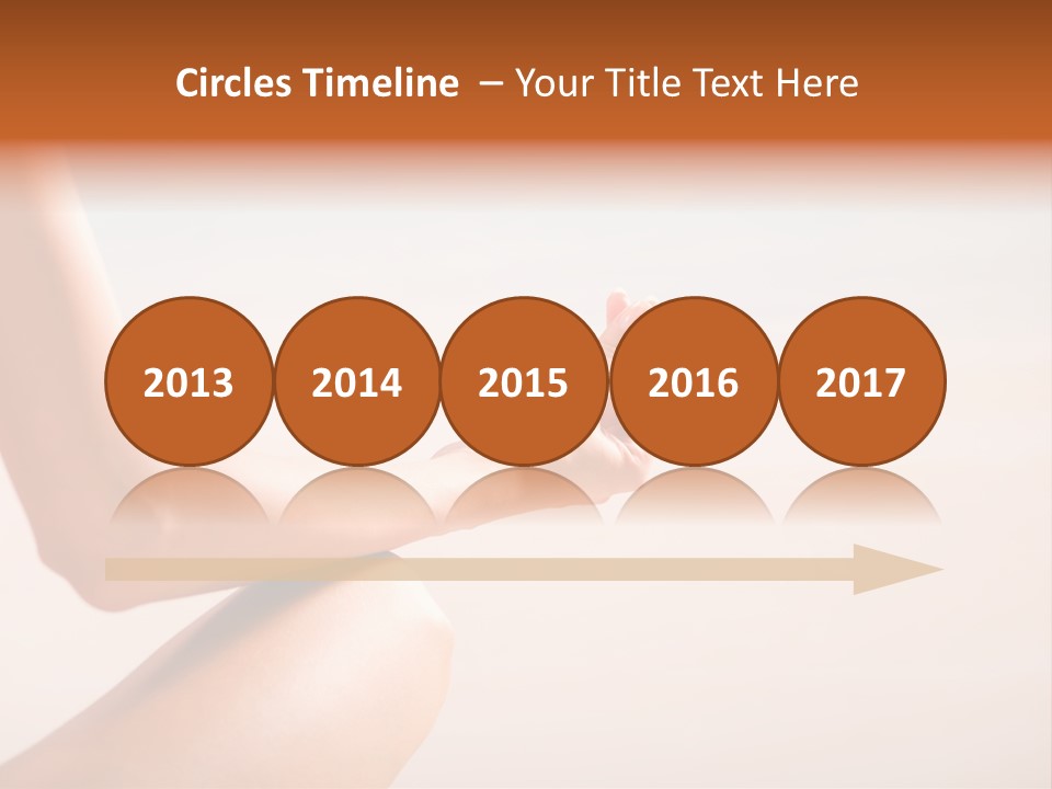 Young Woman Doing Yoga Moves Or Meditating On Tropical Ocean Beach PowerPoint Template