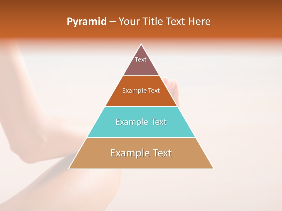 Young Woman Doing Yoga Moves Or Meditating On Tropical Ocean Beach PowerPoint Template