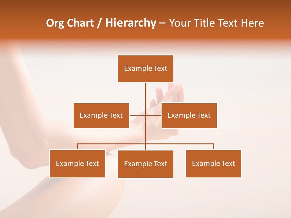 Young Woman Doing Yoga Moves Or Meditating On Tropical Ocean Beach PowerPoint Template