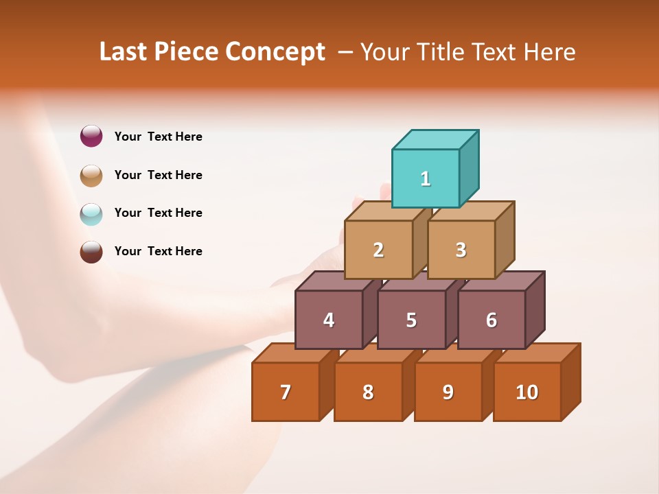 Young Woman Doing Yoga Moves Or Meditating On Tropical Ocean Beach PowerPoint Template