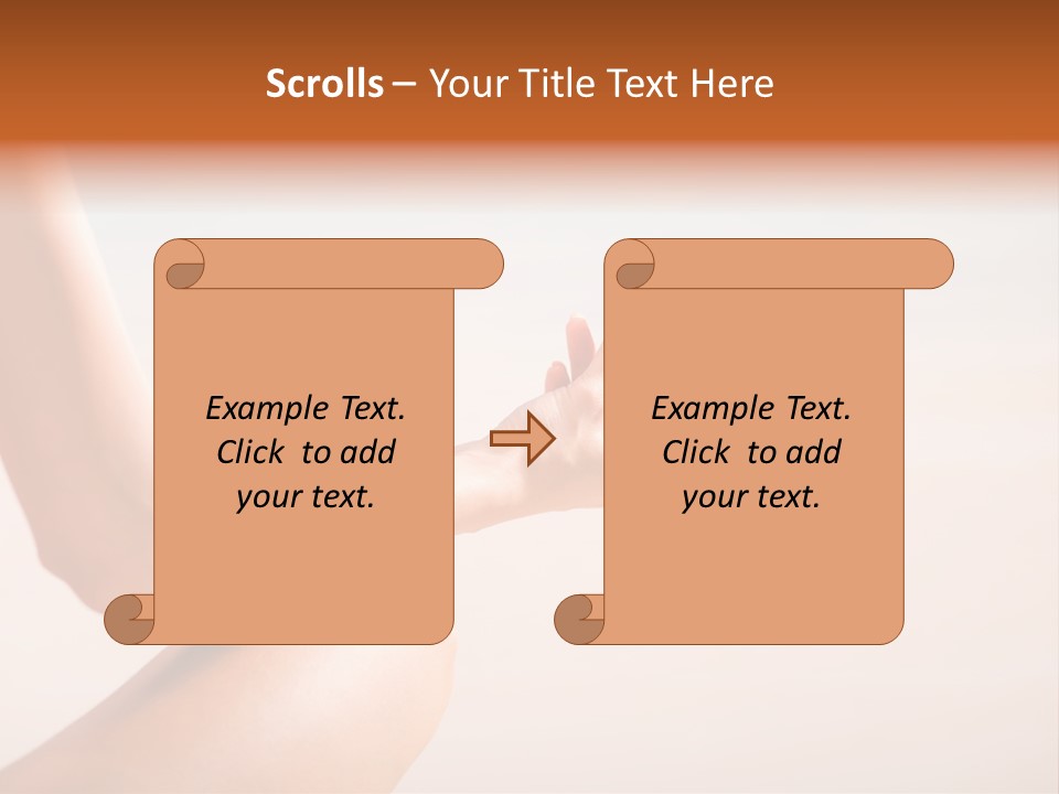 Young Woman Doing Yoga Moves Or Meditating On Tropical Ocean Beach PowerPoint Template