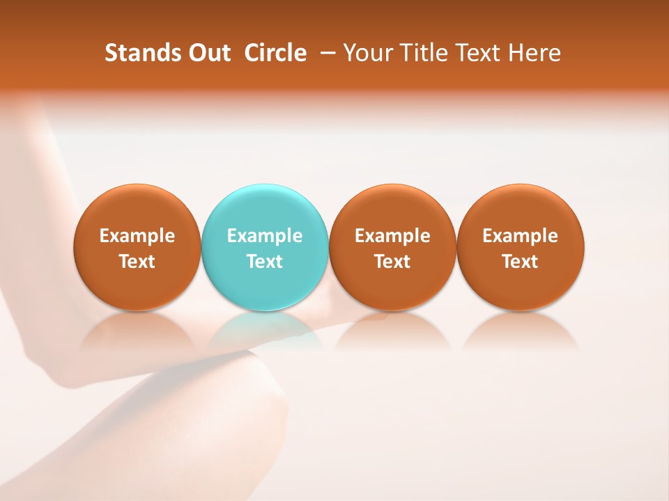 Young Woman Doing Yoga Moves Or Meditating On Tropical Ocean Beach PowerPoint Template