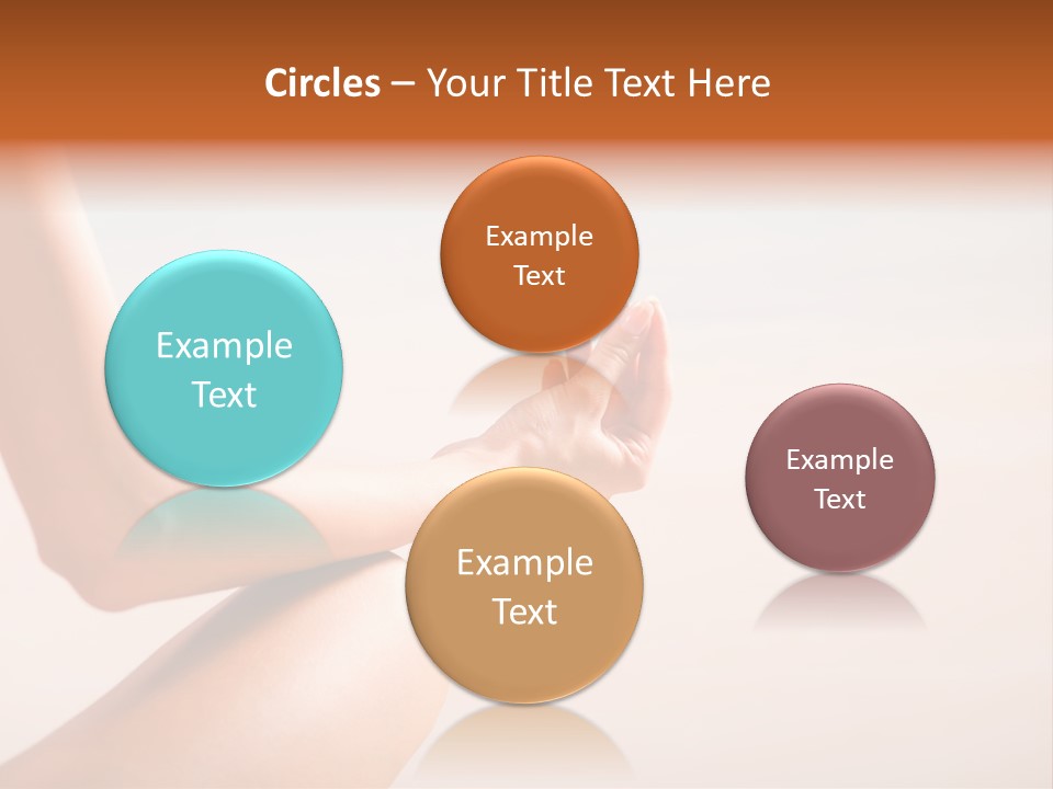 Young Woman Doing Yoga Moves Or Meditating On Tropical Ocean Beach PowerPoint Template