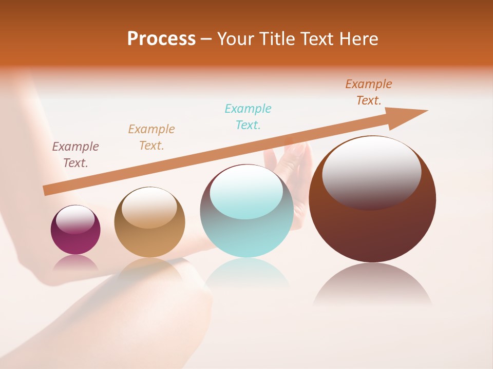 Young Woman Doing Yoga Moves Or Meditating On Tropical Ocean Beach PowerPoint Template