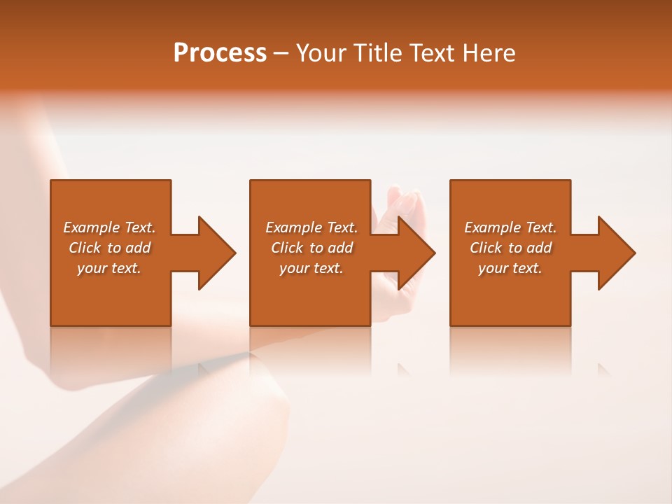 Young Woman Doing Yoga Moves Or Meditating On Tropical Ocean Beach PowerPoint Template