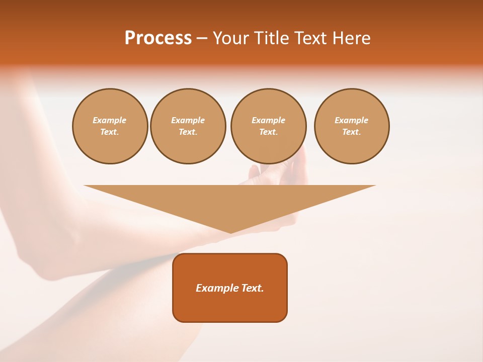 Young Woman Doing Yoga Moves Or Meditating On Tropical Ocean Beach PowerPoint Template