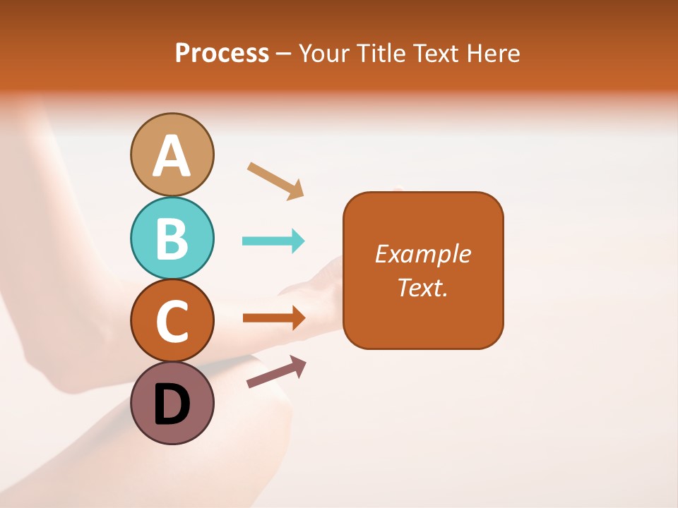 Young Woman Doing Yoga Moves Or Meditating On Tropical Ocean Beach PowerPoint Template