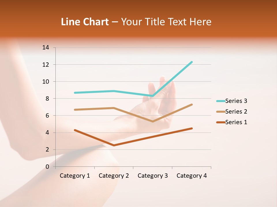 Young Woman Doing Yoga Moves Or Meditating On Tropical Ocean Beach PowerPoint Template