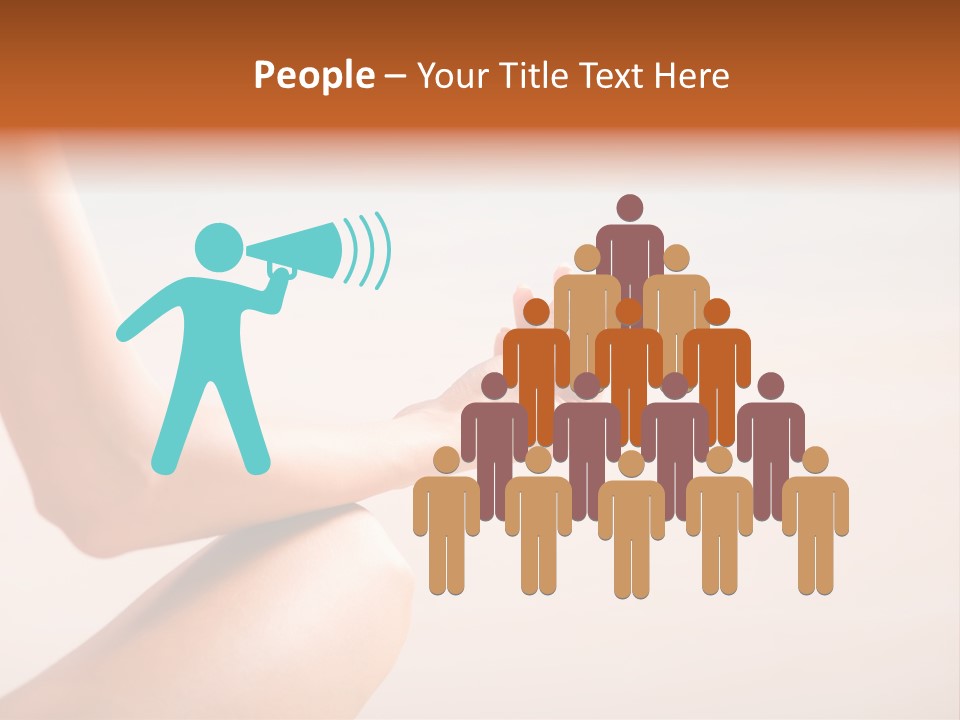 Young Woman Doing Yoga Moves Or Meditating On Tropical Ocean Beach PowerPoint Template