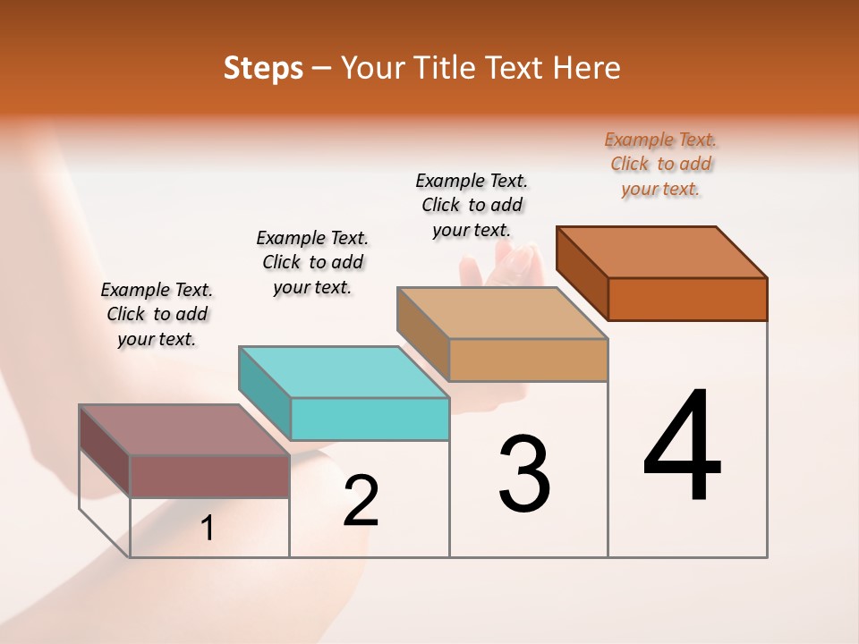 Young Woman Doing Yoga Moves Or Meditating On Tropical Ocean Beach PowerPoint Template