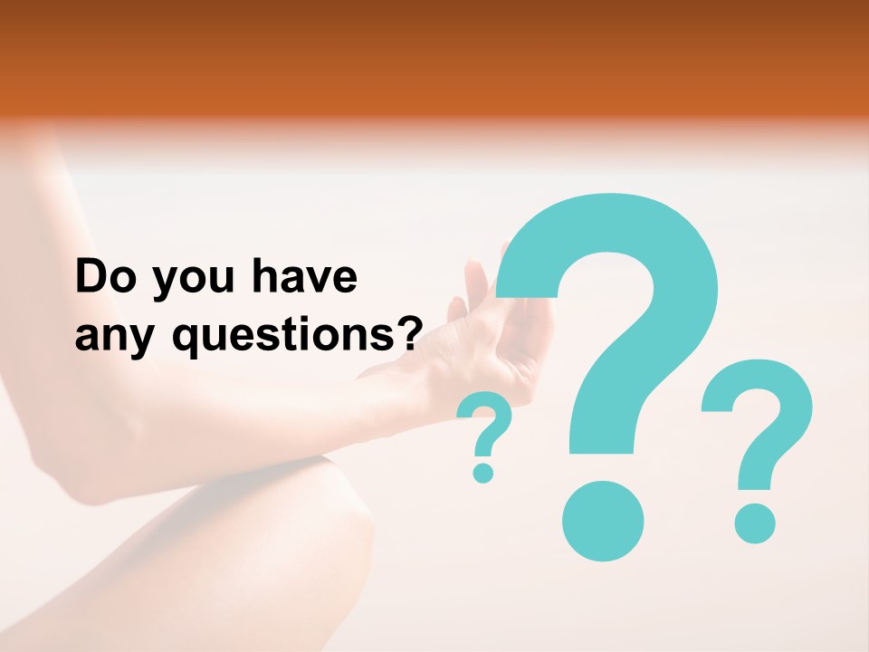 Young Woman Doing Yoga Moves Or Meditating On Tropical Ocean Beach PowerPoint Template