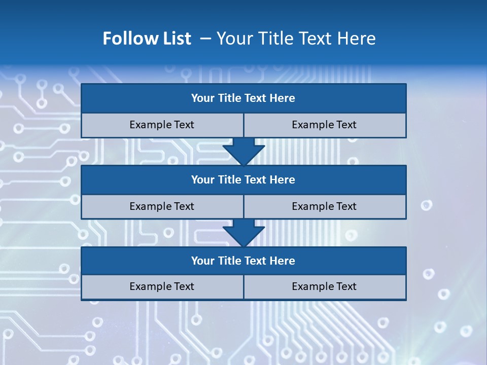 High Technology - Computer Electronics (Macro) PowerPoint Template