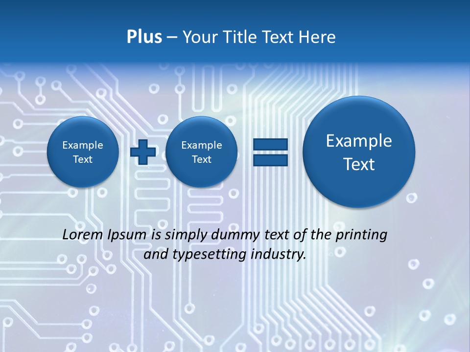 High Technology - Computer Electronics (Macro) PowerPoint Template