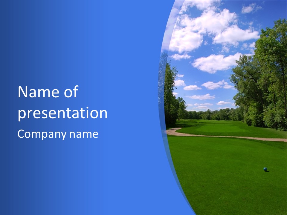 The Perfect Golf Course PowerPoint Template