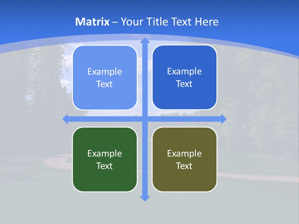 The Perfect Golf Course PowerPoint Template