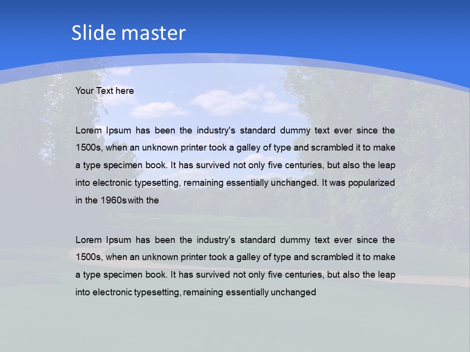 The Perfect Golf Course PowerPoint Template