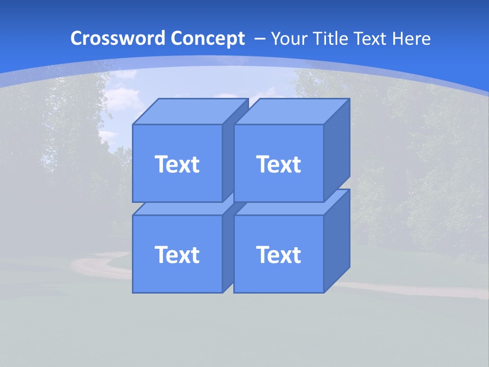 The Perfect Golf Course PowerPoint Template
